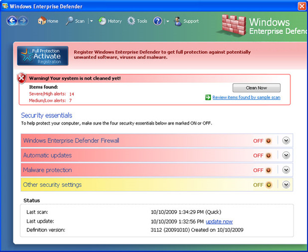 Windows Enterprise Defender removal