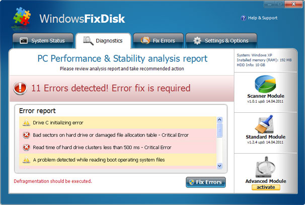 Windows Fix Disk removal
