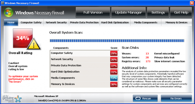 Windows Necessary Firewall removal