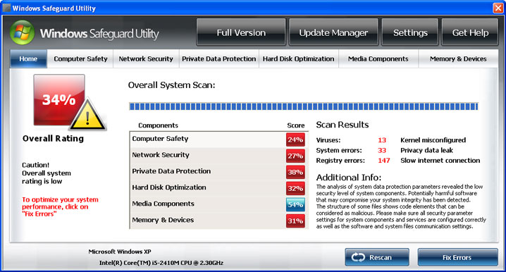 Windows Safeguard Utility removal