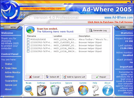 Ad Where 2005 software