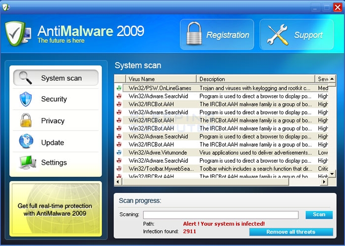 AntiMalware 2009 removal