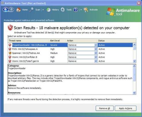 Antimalware Tool removal