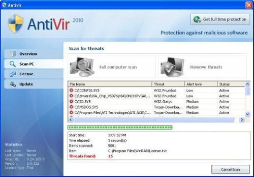 Antivir 2010 removal