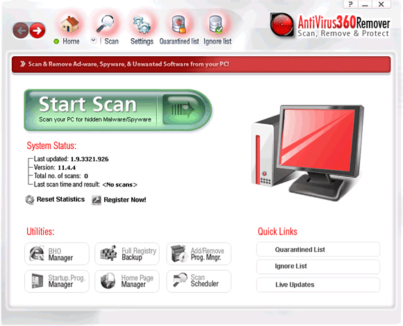 AntiVirus 360 Remover removal