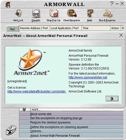 ArmorWall software