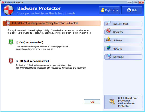 Badware Protector removal