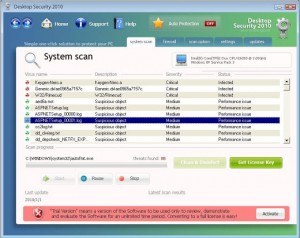 Desktop Security 2010 removal