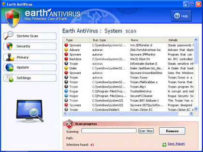 Earth Antivirus removal