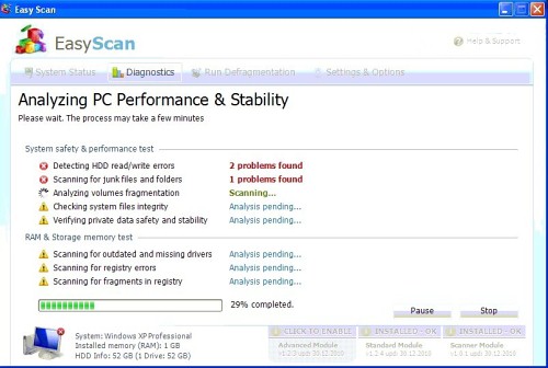 Easy Scan removal