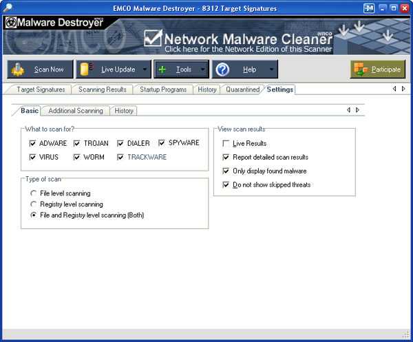 EMCO Malware Destroyer software