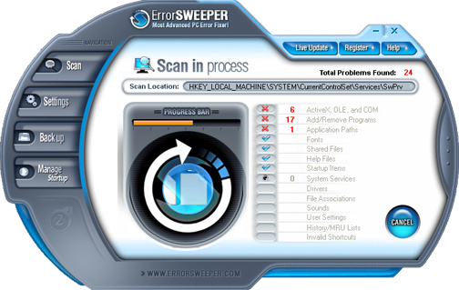 ErrorSweeper removal
