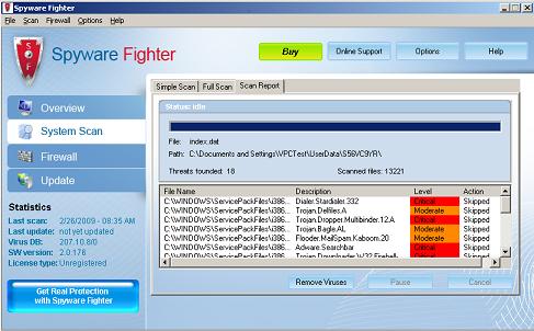 Spyware Fighter removal