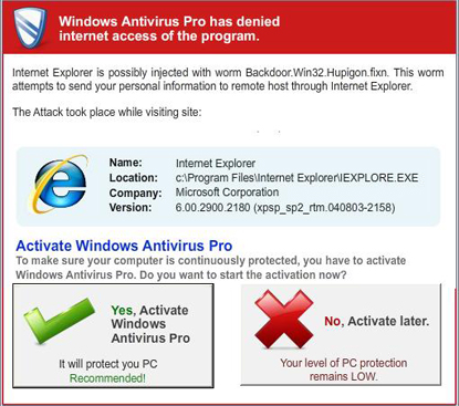 Backdoor.Win32.Hupigon removal