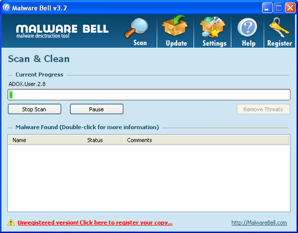 Malware Bell removal