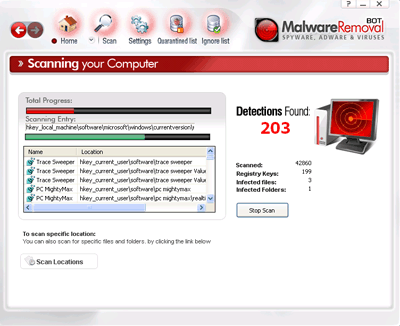 Malware Removal BOT removal