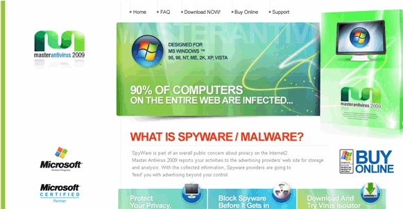 Master Antivirus 2009 removal