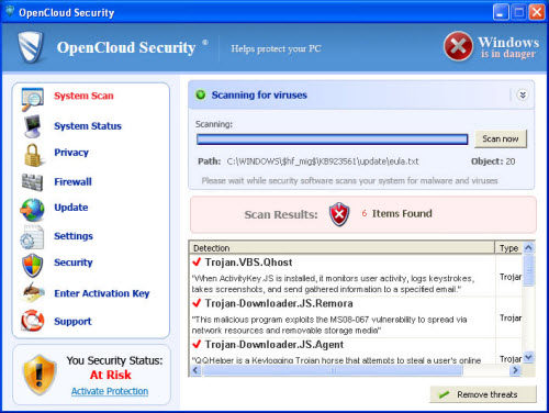 OpenCloud Security removal