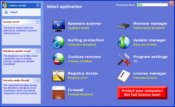 Safety Center removal