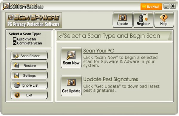 ScanSpyware software