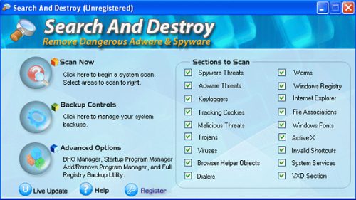 Search And Destroy 2009 removal
