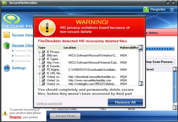 Secure File Shredder removal