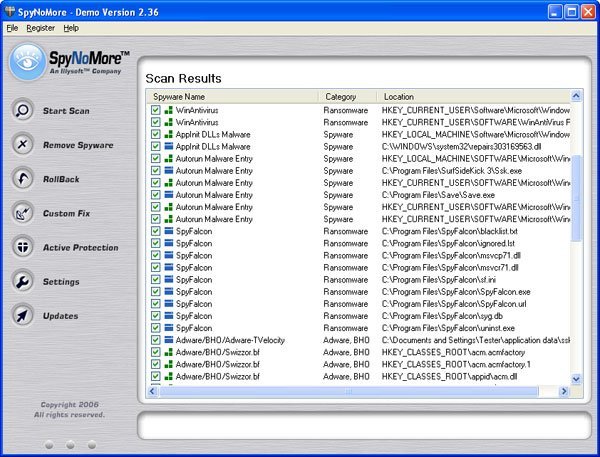 SpyNoMore software