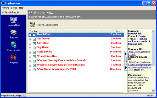 SpyRemover software