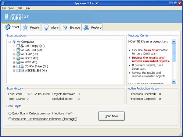 Spyware Nuker XT spyware remover 