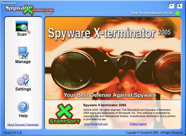 Spyware X terminator 2005 software