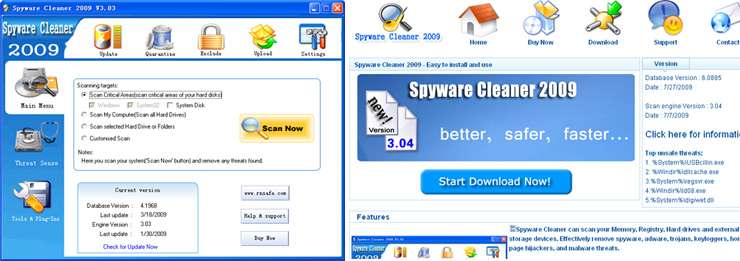 Spyware Cleaner 2009 removal