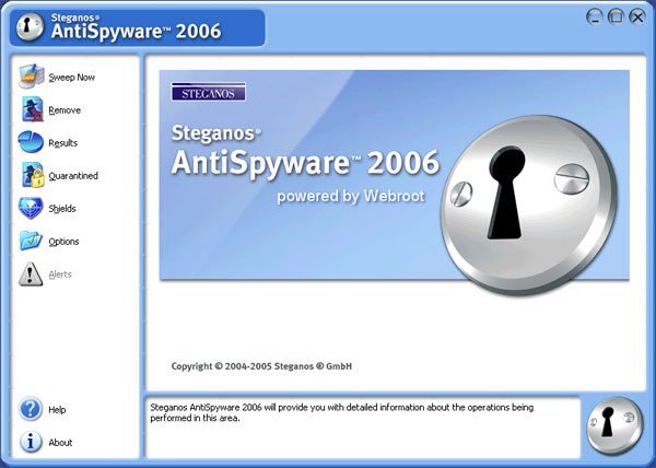 Steganos AntiSpyware 2006 software