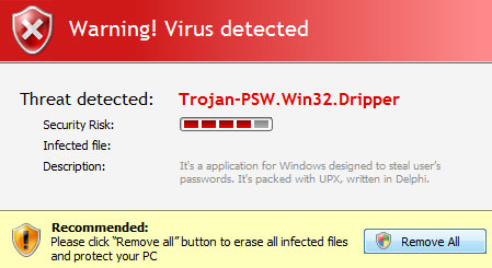 Trojan-PSW.Win32.Dripper removal