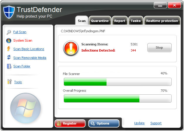 TrustDefender removal