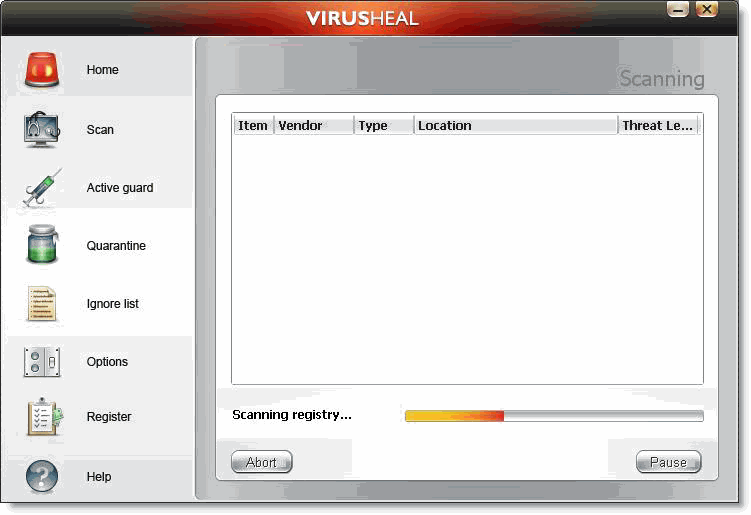 Virusheal removal