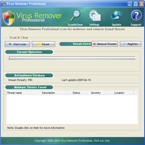 Virus Remover Professional removal