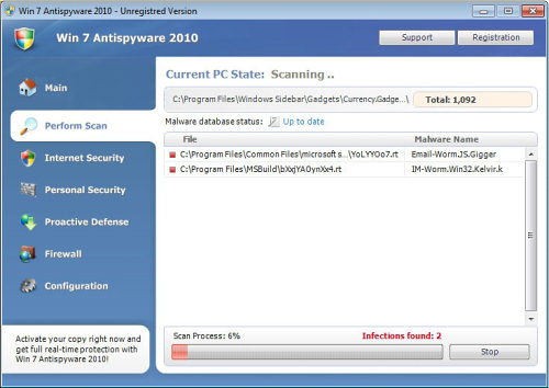 Win 7 Antispyware 2010 removal