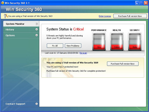 Win Security 360 removal