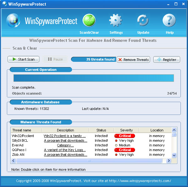 WinSpywareProtect removal