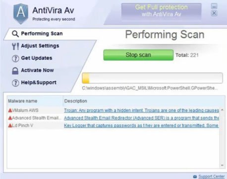 AntiVira Av snapshot AntiVira Av snapshot