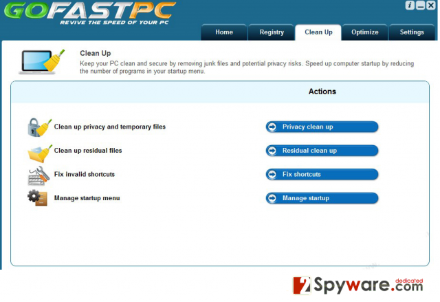 GoFastPC snapshot GoFastPC snapshot