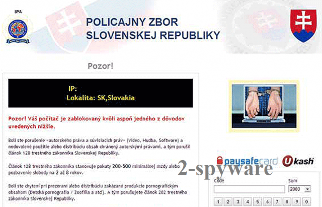 Policajny Zbor virus snapshot Policajny Zbor virus snapshot