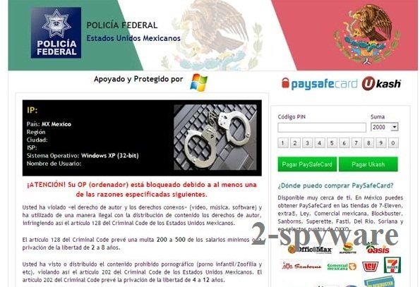 Policia Federal virus snapshot Policia Federal virus snapshot