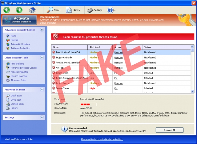Windows Maintenance Suite snapshot Windows Maintenance Suite snapshot