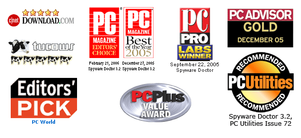 Spyware Doctor awards Spyware Doctor awards