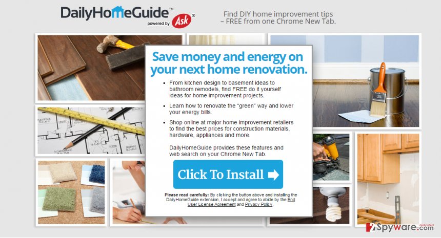 DailyHomeGuide Toolbar snapshot DailyHomeGuide Toolbar snapshot