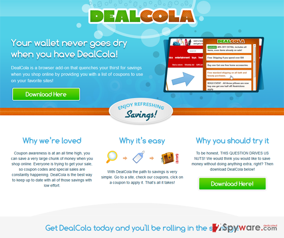 Deal Cola snapshot Deal Cola snapshot