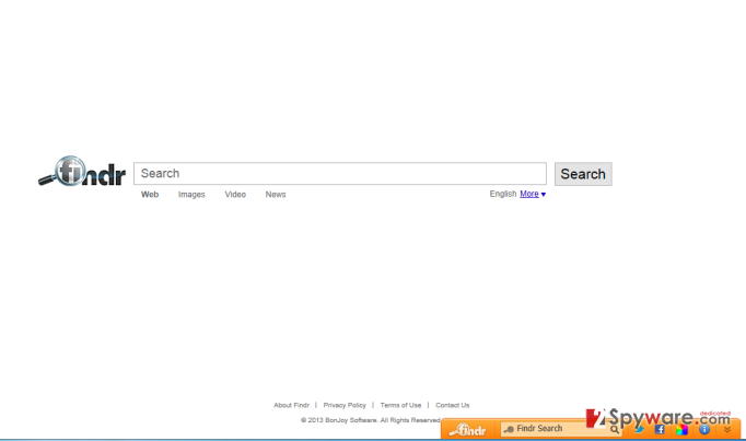 Findr Toolbar snapshot Findr Toolbar snapshot