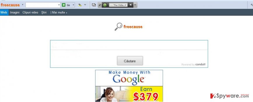Freecause Toolbar snapshot Freecause Toolbar snapshot