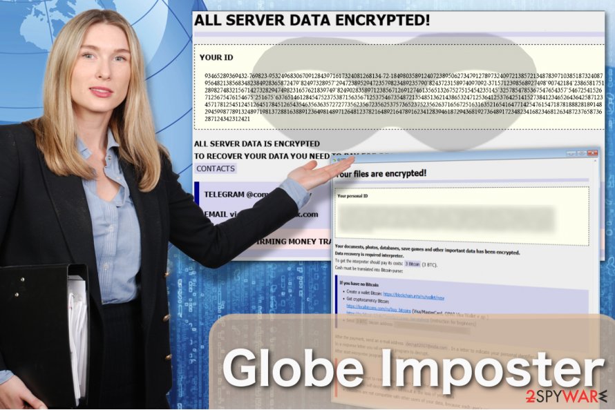Resultado de imagem para globe imposter ransomware